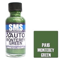 Scale Modellers Supply Auto Colour Monterey Green 30mL Lacquer Paint