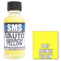 Scale Modellers Supply Auto Colour Absinth Yellow 30mL Lacquer Paint