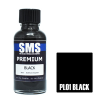 Scale Modellers Supply Premium Black 30ml PL01 Lacquer Paint