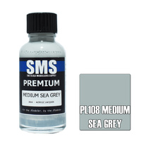 Scale Modellers Supply Premium Medium Sea Grey 30ml PL108 Lacquer Paint