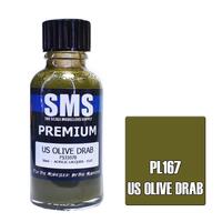 Scale Modellers Supply Premium US Olive Drab 30ml PL167 Lacquer Paint