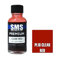 Scale Modellers Supply Premium Clear Red 30ml PL18 Lacquer Paint