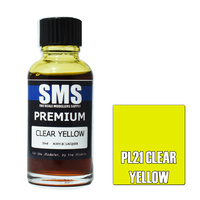 Scale Modellers Supply Premium Clear Yellow 30ml PL21 Lacquer Paint
