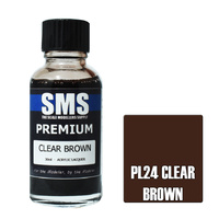Scale Modellers Supply Premium Clear Brown 30ml PL24 Lacquer Paint