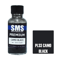 Scale Modellers Supply Premium Camo Black 30ml PL33 Lacquer Paint