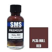 Scale Modellers Supply Premium Hull Red 30ml PL35 Lacquer Paint