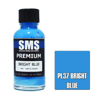 Scale Modellers Supply Premium Bright Blue 30ml PL37 Lacquer Paint