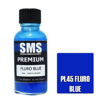 Scale Modellers Supply Premium Fluro Blue 30ml PL45 Lacquer Paint