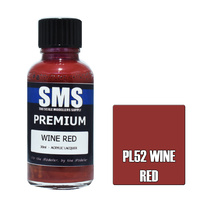 Scale Modellers Supply Premium Wine Red 30ml PL52 Lacquer Paint