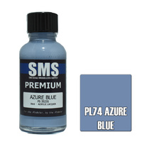Scale Modellers Supply Premium Azure Blue 30ml PL74 Lacquer Paint