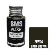 Scale Modellers Supply Wash Dark Brown 30ml PLW04 Lacquer Paint