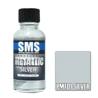 Scale Modellers Supply Premium Metallic Silver 30ml PMT01 Lacquer Paint