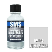 Scale Modellers Supply Premium Metallic Super Silver 30ml PMT04 Lacquer Paint