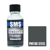 Scale Modellers Supply Premium Metallic Steel 30ml PMT06 Lacquer Paint