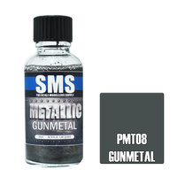 Scale Modellers Supply Premium Metallic Gunmetal 30ml PMT08 Lacquer Paint