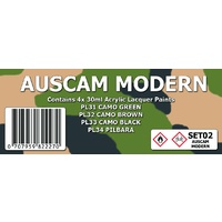 Scale Modellers Supply Auscam Modern Colour Set SET02 Laquer Paint
