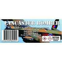Scale Modellers Supply Lancaster Bomber Colour Set SET09 Lacquer Paint