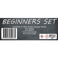 Scale Modellers Supply Beginners Colour Set SET12 Lacquer Paint