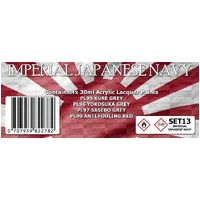 Scale Modellers Supply Imperial Japanese Navy Colour Set SET13 Lacquer Paint