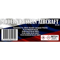 Scale Modellers Supply Modern Russian Aircraft #1 Colour Set SET14 Lacquer Paint