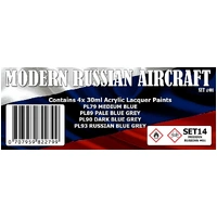Scale Modellers Supply Modern Russian Aircraft #1 Colour Set SET14 Lacquer Paint