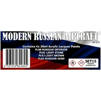 Scale Modellers Supply Modern Russian Aircraft #2 Colour Set SET15 Lacquer Paint