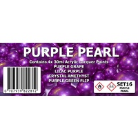 Scale Modellers Supply Purple Pearl Colour Set SET16 Laquer Paint