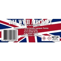 Scale Modellers Supply RAF WWII Aircraft #1 Desert Colour Set SET18 Lacquer Paint