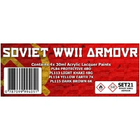 Scale Modellers Supply Soviet WWII Armour Colour Set SET21 Lacquer Paint