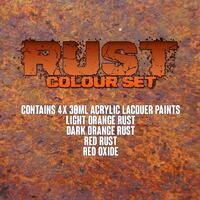 Scale Modellers Supply Rust Colour Set SET25 Lacquer Paint