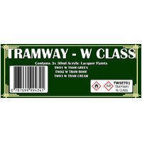 Scale Modellers Supply W Class Tram Colour set 
