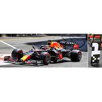Spark 1/18 Red Bull Honda RB16B - #33, Max Verstappen - Winner Monaco GP 2021 With No.1 Board Diecast Car