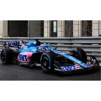 Spark 1/18 Alpine A522 No.14 BWT Alpine F1 Team - 7th Monaco GP 2022 - Fernando Alonso. With Acrylic Cover Resin Model