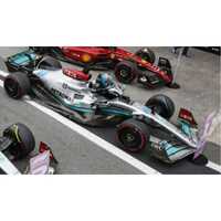 Spark 1/18 Mercedes-AMG Petronas F1 W13 E Performance No.63 Mercedes-AMG Petronas F1 Team - Winner Brazilian GP 2022 - George Russell.  (With pit and 