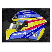 Spark 1/5 Bell Helmet - 2021 - #14 Fernando Alonso (Alpine) - Model Helmet
