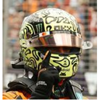 Spark 1/5 McLaren Formula 1 Team Lando Norris 2025 Resin Model Helmet