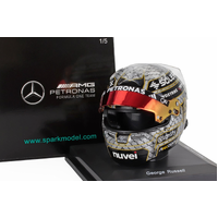 Spark 1/5 Mercedes-AMG PETRONAS Formula One Team George Russell Chinese GP 2025 Resin Model Helmet