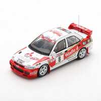 Spark 1/43 Mitsubishi Lancer Evolution III - #8, Didier Auriol - Denis Giraudet - 8th Rally San Remo 1996 Diecast Car