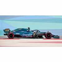 Spark 1/43 Aston Martin AMR21 - #5, Sebastian Vettel - Bahrain GP 2021 Diecast Model Car