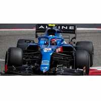 Spark 1/43 Alpine A521 No.14 Alpine F1 Team - 3rd Qatar GP 2021 - Fernando Alonso. With No.3 Board and Pit Board