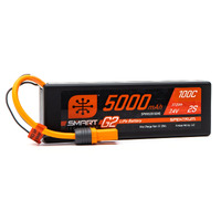 Spektrum 5000mAh 2S 7.4V 100C Smart G2 Hard Case LiPo Battery with IC5 Connector