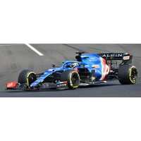 Spark 1/43 Alpine A521 No.14 Alpine F1 Team Hungarian GP 2021 Fernando Alonso Diecast Car