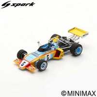 Spark 1/43 Brabham BT38 No.5 GP Rouen F2 1972 Jean-Pierre Beltoise Diecast Car