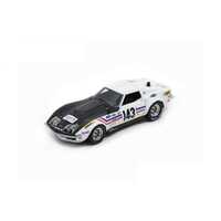 Spark 1/43 Chevrolet Corvette C3 No.143 2nd Tour de France Automobile 1969 - H. Greder A. Vigneron - Limited 300