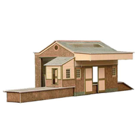 Superquick OO Brick Goods Shed Card Kit