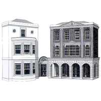 Superquick OO Regency Period Shops & House Card Kit