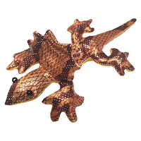 Sensory Sensations Brown Sparkly Frilled Neck Lizard 35.5cm – Sparkly Weighted Creatures –  1BX02