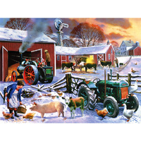 Suns Out 1000pc Wintertime Farm Jigsaw Puzzle