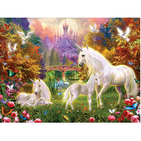 Suns Out 1000pc Castle Unicorns Jigsaw Puzzle