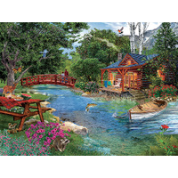 Suns Out 1000pc Afternoon Fishing Jigsaw Puzzle